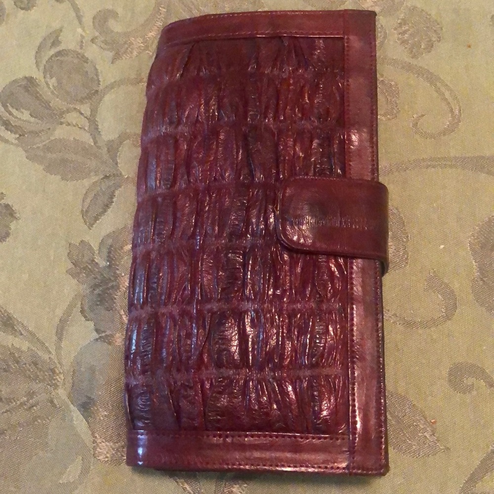 Custom made women Wallet/ maroon color
